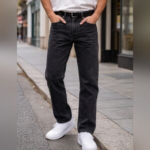 Levi’s 501 Black Straight Leg Jeans Button Fly Classic Denim Size 26